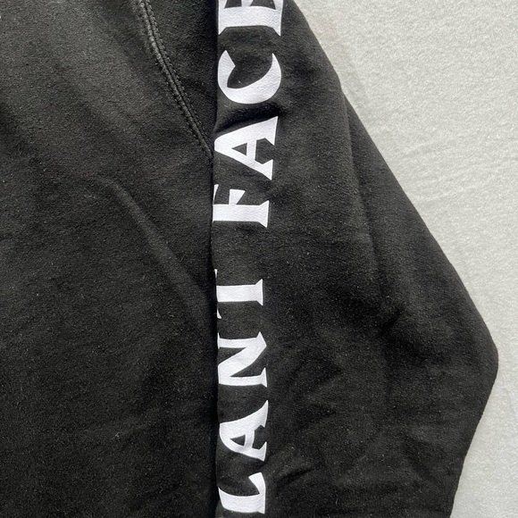 Plant Faced Black Crew Neck Sweatshirt Vegan I Don't Got No Beef Size S-M - Picture 3 of 8